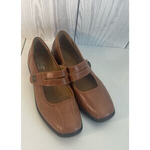 Hotter Shoes Womens Size 7 (UK 5h Leather Blue Karen Mary Jane Comfort